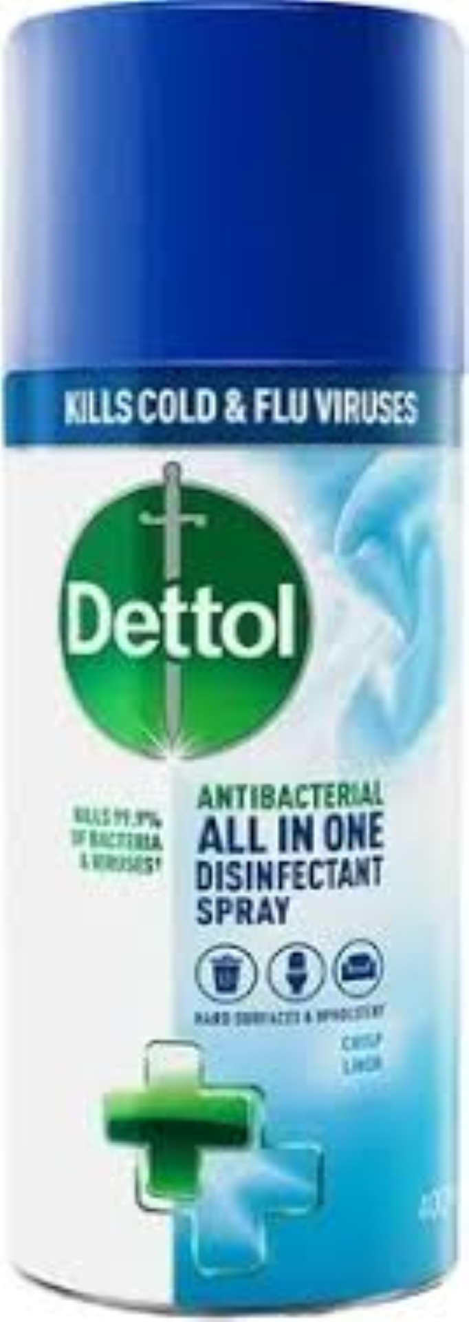 DETTOL ALL IN ONE DISINFECTANT SPRAY CRISP LINEN 400ML